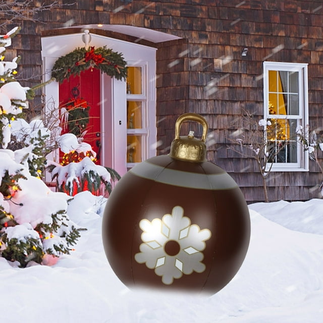 Bola decorativa inflable de Navidad al aire libre Bola inflable gigante de Navidad Decoraciones para árboles de Navidad Wmkox8yii shdjk3945