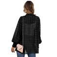 thumbnail image 4 of Chaqueta de punto fina de manga larga de gasa a la moda de principios de otoño para mujer Fridja  hkj641, 4 of 5