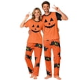 thumbnail image 6 of Grblisyd Halloween Matching Family Pajamas Set Cute Cartoon Graphic Print Mommy and Me Matching Outfits Soft Nightwear for Family, 6 of 7