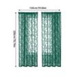 thumbnail image 3 of Outdoor Curtains Lace Voile Sheer Curtain | Bug Screen Mesh Curtain for Patio Porch Balcony Pergola Terrace | Lightweight Privacy Curtain | 59X79 Inches, 3 of 7