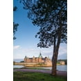 thumbnail image 2 of Bibikow, Walter 11x14 Gold Ornate Wood Framed with Double Matting Museum Art Print Titled - Sweden-Kalmar-Kalmar Slott castle-dawn, 2 of 4