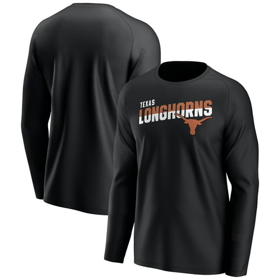 Men's Black Texas Longhorns Long Sleeve T-Shirt
