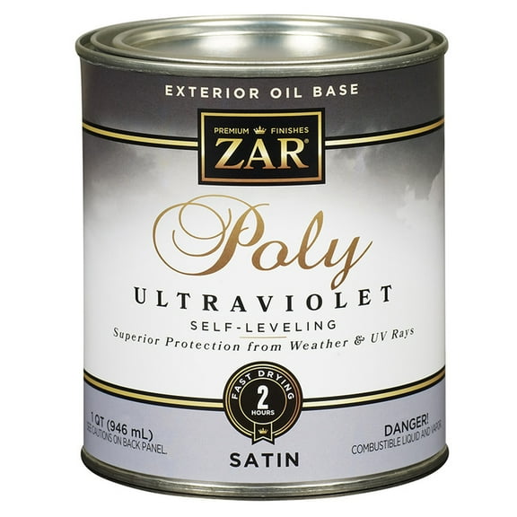20-Pack of 1 qt UGL 34112 Clear Zar, Ultra Exterior Oil-Based Polyurethane Finish, Satin