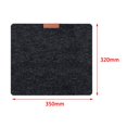 thumbnail image 3 of Mouse Pad Keyboard Computer Desk Mat Felt Heat Resistance Good Toughness Home Dark Grey, 3 of 3