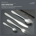 thumbnail image 6 of HOOWIFFY Stainless Steel Fork and Spoon Set with Decorative Pattern Finish for Kitchen and Home Dining Use, 6 of 8