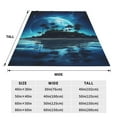 thumbnail image 3 of Sikiie Hawaiian Beach Pirate Moon Ultra-Soft Micro flannel Blanket Luxury All Seasons Warm Blanket for Bedding Sofa and Travel (4 sizes)-60"x50", 3 of 7