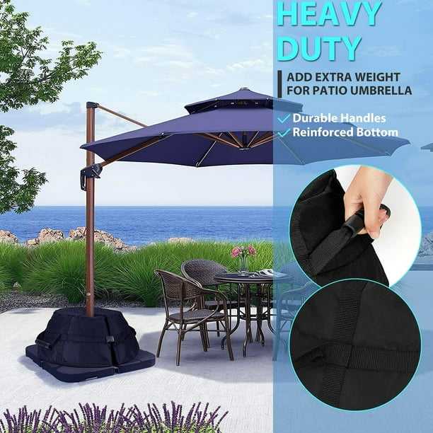 Atopoler Umbrella Base Weight Round 600D Heavy Duty Sand Bags