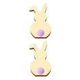 thumbnail image 2 of Kearding Paquete de 5 piezas de madera de conejo, exquisitas decoraciones de Pascua, accesorios para manualidades de álbum de recortes de Type5 NO5, 2 of 6