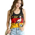 thumbnail image 5 of Women's Football Graphic Tank Tops, Women's Sleeveless Sports Top, Breathable Lightweight Running Tank Top for Gym, Workout, Yoga for Soccer Tournament 2026 Wine Size: XL, 5 of 5