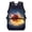 Flaming Football Print, variant on Uorisanigo 17 Inch Green Tractor School Backpack for Kids Children 8-12 Year Kindergarten Preschool Elementary School Bag Casual Daypack Travel Rucksack Multifunctional Lightweight