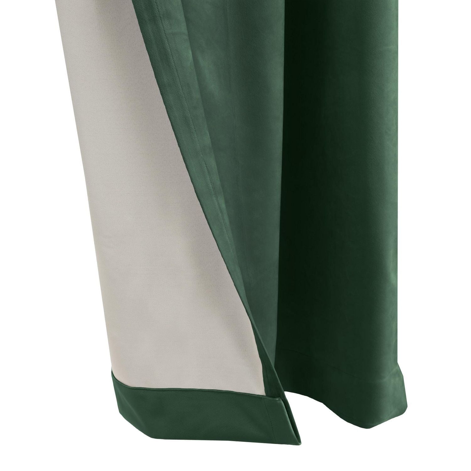 Loft Living Sicily assombrissement des pièces Double Tetiere panneau de rideau 50 x 108 in Vert Fonce