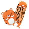 thumbnail image 3 of Happy Nappers: Pillow & Sleepy Sack: Medium - Tiger Tobi - 54 x 20", 2-In-1: Plush Animal Opens Into Sleeping Bag, Soft Play & Nap Character, Kids 3+, 3 of 12