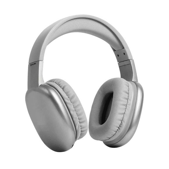 Audífonos Blossom Inalámbricos Diadema Dual Micrófono Stf Color Gris