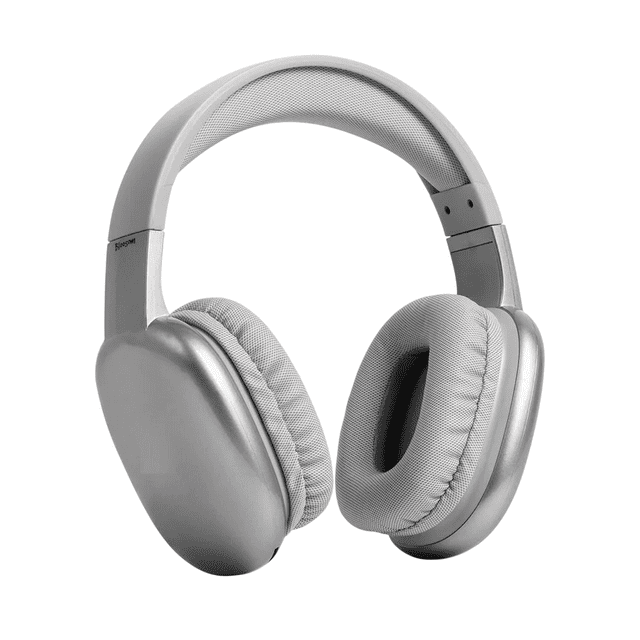 Audífonos Blossom Inalámbricos Diadema Dual Micrófono Stf Color Gris