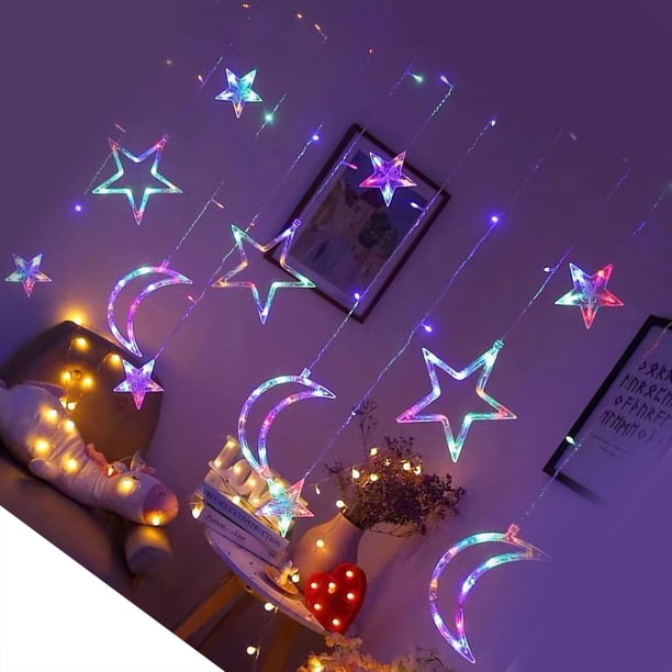 Luces De Estrellas 100 Luces LED Decoraciones Navideñas, Decora Para Casa, 33FT