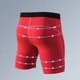 thumbnail image 2 of Pantalones cortos de compresión para hombre Pantalones cortos de yoga de gimnasio de atleta de secad Abanopi Pantalones cortos de compresión para hombre, 2 of 7