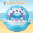 thumbnail image 5 of Adorable Shark Baby Swim Ring with Sunshade and Bells, 5 of 5
