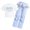 Blue, variant on Little Girls Summer Outfits Short Sleeve Printed T-shirt Cute Cargo Pants Two Piece Spring Outfits Clothes for Kids Teens
