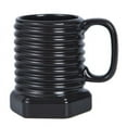 thumbnail image 2 of Naxoaeo Ceramic Coffee Mugs, Large Ribbed Coffee Cups with Big Handle, Unique Modern Style Latte Mugs for Tea,Cocoa,Milk,Cappuccino, Microwave & Dishwasher Safe, 2 of 8