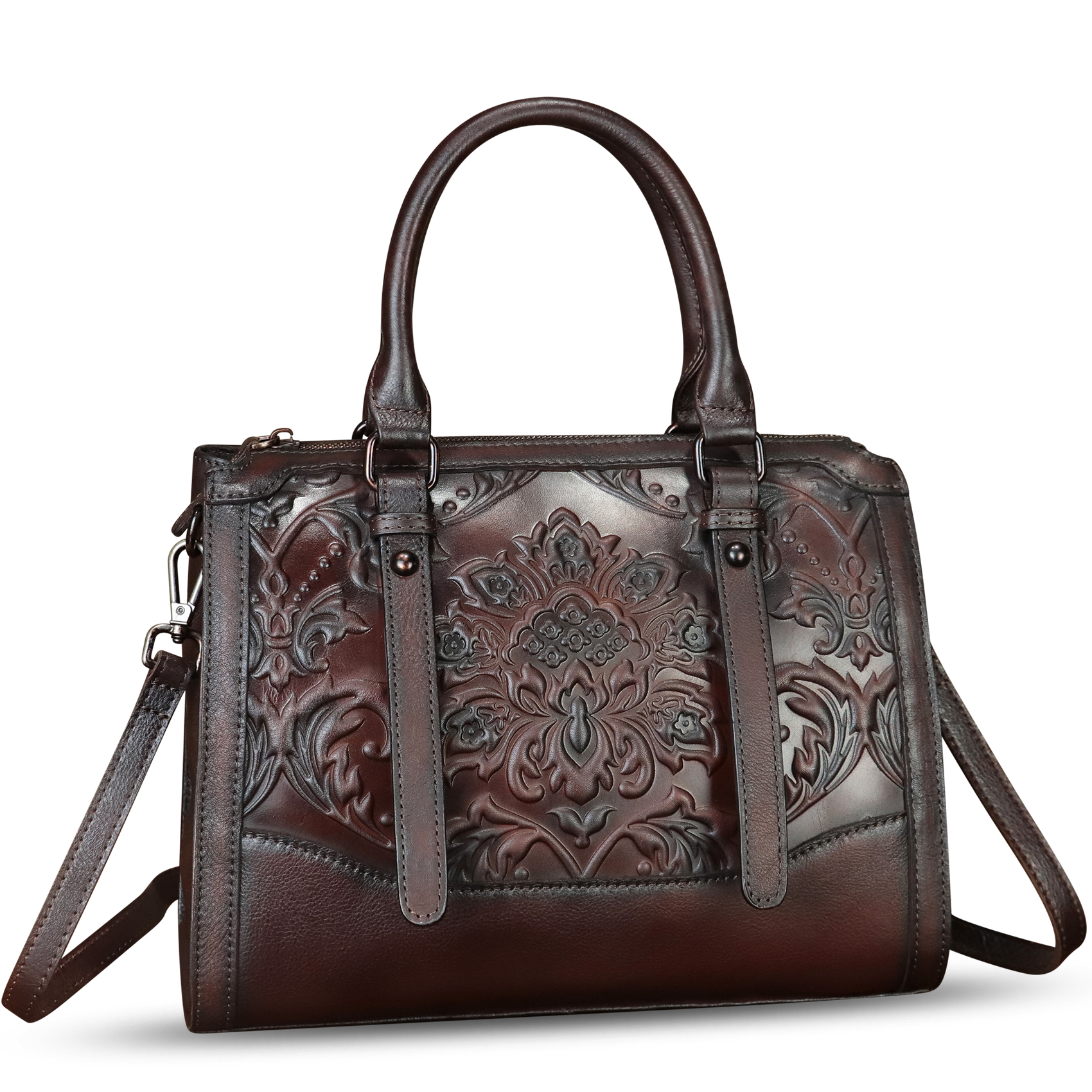 Genuine Leather Purse and Handbag for Women Retro Leather Crossbody Shoulder Bag
