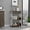 Multicolor 16, variant on Multicolor Kitchen Cart with Three Shelves and Four Casters, White/Dark Walnut Particle Board, Easy Assembly for Small Spaces
