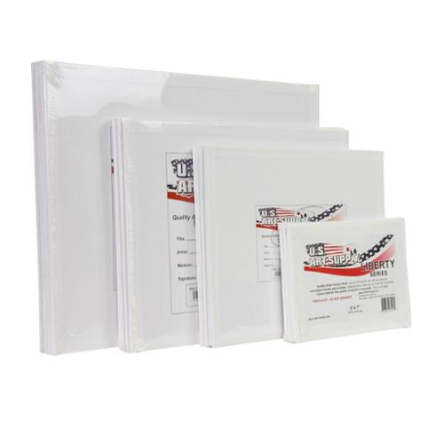 Canvas Panels Blank Cotton Mounted Artist Art Painting 24 Piece Medium Sizes