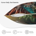 thumbnail image 3 of KLL Realistic Colorful Chameleon Decorative Throw Pillow Covers Velvet Soft for Couch Sofa Bedroom Living Room Outdoor (No pillow core)- 18"x18", 3 of 5