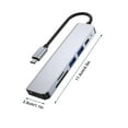 thumbnail image 3 of Usb Computer Network Adapters 6In1 Typec Network Hub Multisplitter Adapter with + Pd + Sd + Tf + Usb3.0 + Usb2.0 for Pc Computer Accessories Computer Accessories for Desk, 3 of 9