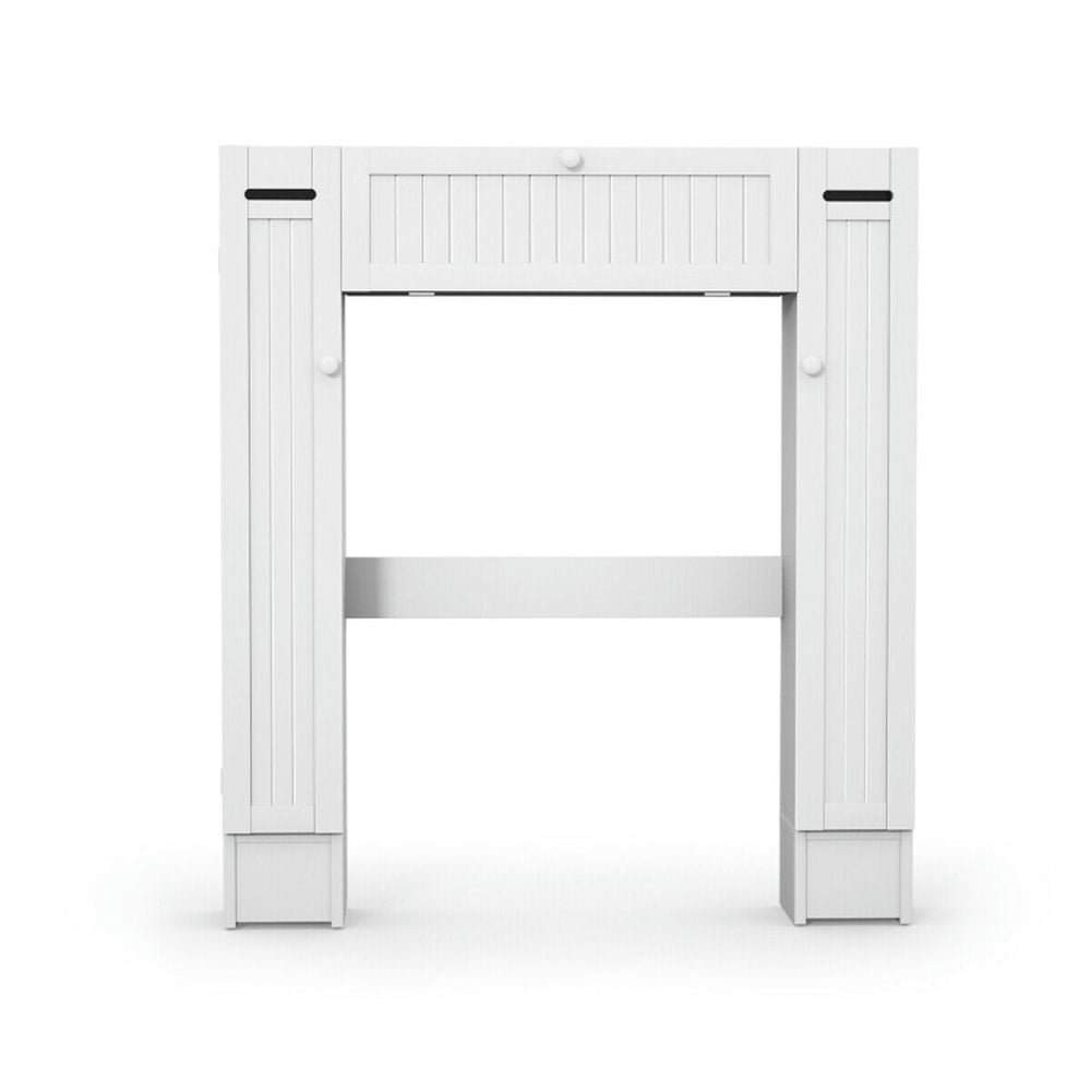 Demi Bonn Toilet Storage Cabinet, Bathroom Cabinet Organizer, Wooden over the Toilet Storage Cabinet, for Bathroom, White