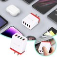 thumbnail image 2 of Dsscvnef 4 Port USB Travel Power Adapter Global Mobile Phone Charger US International Block Cube Plug pour IPhone et IPad, 2 of 5