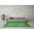 thumbnail image 3 of Ahgly Company Indoor Rectangle Oriental Emerald Green Industrial Area Rugs, 8' x 10', 3 of 4