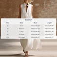 thumbnail image 3 of ClodeEU Women's Sleeveless Linen Blend Maxi Dress, Casual V Neck Loose Fit Summer Dress White,Women's Plus M, 3 of 5