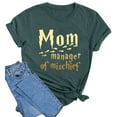 thumbnail image 4 of WILLBEST T-Shirts Femmes Mode Imprimé Haut Ample Col Rond T-Shirt 2462, 4 of 4