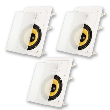 Acoustic Audio HD-650 In Wall 6.5" Speakers Home Theater Surround Sound 3 Speaker Set