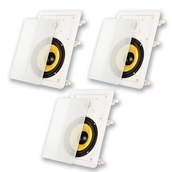 Acoustic Audio HD-650 In Wall 6.5" Speakers Home Theater Surround Sound 3 Speaker Set