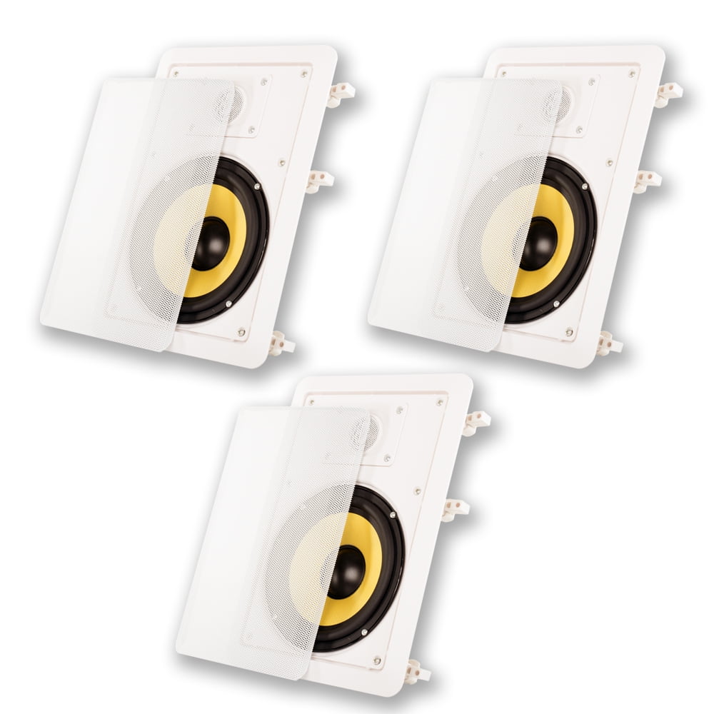 Acoustic Audio HD-650 In Wall 6.5" Speakers Home Theater Surround Sound 3 Speaker Set