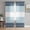 Haze blue light blue, variant on Sheer Curtains 54 Inch Length 2 Panels Set for Kitchen, Navy Beige Striped Semi Sheer Curtains for Windows, Gradient Geometric Blue White Voile Window Treatments Rod Pocket Curtain
