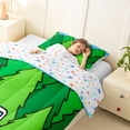 thumbnail image 4 of Erosebridal Cute Cartoon Camper Twin Comforter Sets For Camping Lover,Nature Scenery Green Pine Tree Bedding Set,Reversible,2pcs, 4 of 7