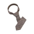 thumbnail image 1 of INSPIRE CHIC Men's Self-Tied Solid Color Formal Slim Ties Coffee, 1 of 5