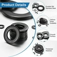 thumbnail image 2 of Uxcell 100-Pack 10# Flat Washers, 1/2" OD 304 Stainless Steel Washers for Bolts Screws Nuts[Black Galvanized], 2 of 6
