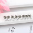thumbnail image 4 of DESIGNICE 2026 New Hypoallergenic Flat Back Earrings for Women and Men,4 Pairs Implant Grade Titanium Stud Earrings with Flat Backs for Cartilage,Screw Back Pure Titanium Earrings Set, 4 of 9