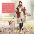 thumbnail image 4 of Wearable Oversized Blanket,Pioneer Flower Floral Print Pattern Wearable Blanket Hoodie for Adults,Cozy Hooded Blankets with Super Pockets,Super Warm Fuzzy Pullover for Women & Men, 4 of 6