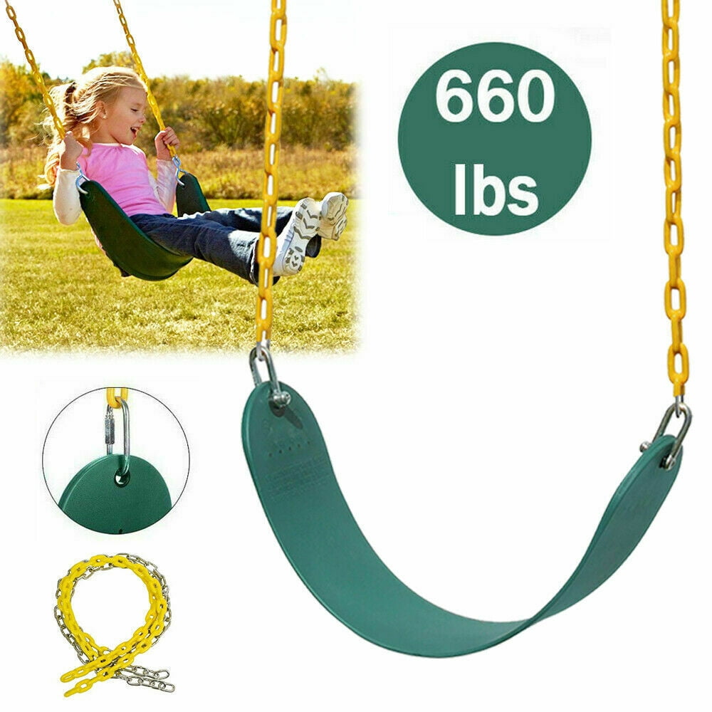  Swing Set Stuff Inc. Commercial Polymer Belt Seat with SSS Logo  Sticker Playground Accessory, Green : Toys & Games