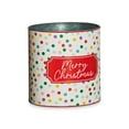 Holiday Time Merry Christmas Bucket, 10"