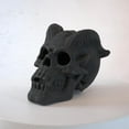thumbnail image 3 of Halloween Decor Imitated Human , Demon  Halloween Decoration, Fireproof Skulls Gas Log for Indoor or Outdoor Fireplaces and Fire Pit, Campfire (Black), 3 of 9