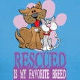 thumbnail image 3 of CafePress - Rescued Is My Favorite Breed T Shirt - Women's Traditional Fit Dark T-Shirt, 3 of 4