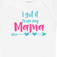 thumbnail image 4 of Inktastic I Got It from My Mama, Mom, Mother, Arrow, Hearts Boys or Girls Baby Bodysuit, 4 of 5