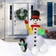 thumbnail image 5 of Juguete de Papá Noel de dibujos animados Adornos inflables de modelo gigante de dibujos animados, regalos de Navidad y Año Nuevo (muñeco de nieve de 1,8 m EE. UU.), 5 of 7