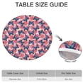 thumbnail image 6 of White Butterfly Red Blue Leaf Pattern Round Fitted Tablecloth with Elastic Edge,Dining Table Cover Waterproof,Outdoor Round Tablecloth for Camping,Dining,Indoor and Outdoor, 6 of 7
