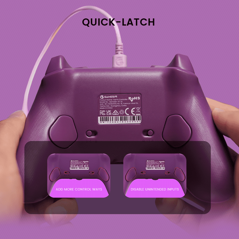 GameSir G7 SE Gamepad Wired Game Controller for Windows PC, Xbox Consoles, Plug and Play Gaming Gamepad with Hall Effect Joysticks/Hall Trigger, 3.5mm Audio Jack (Purple Version)